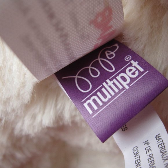 Shari Lewis BIG Lamb Chop Red White Plush Dog Squeaker Toy Multipet EASTER GIFT - Picture 6 of 6